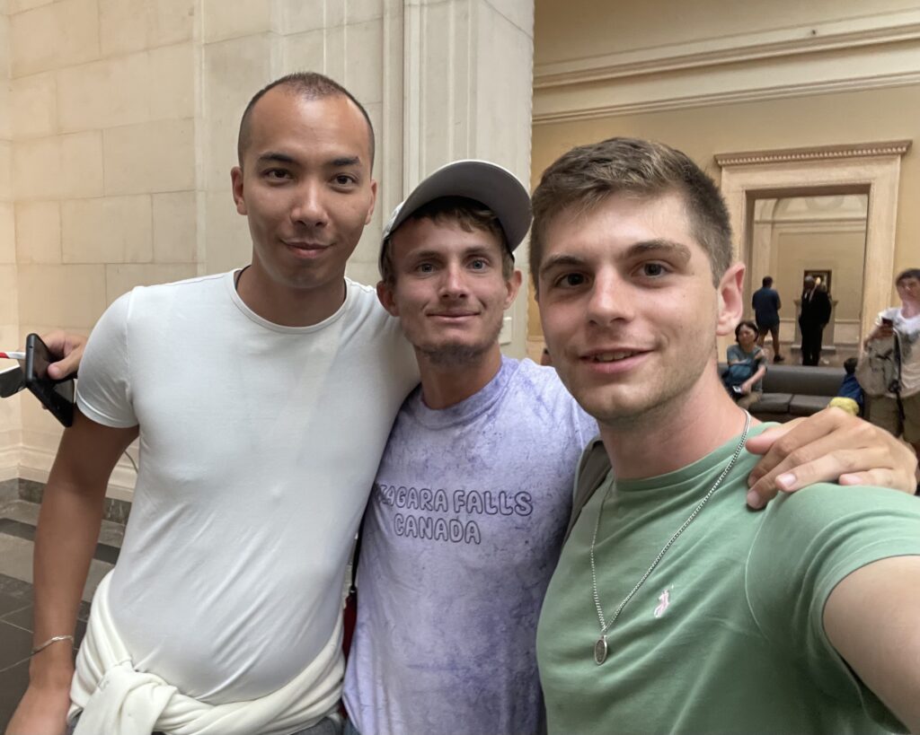 Miles, Gary, and I in the national gallery of art